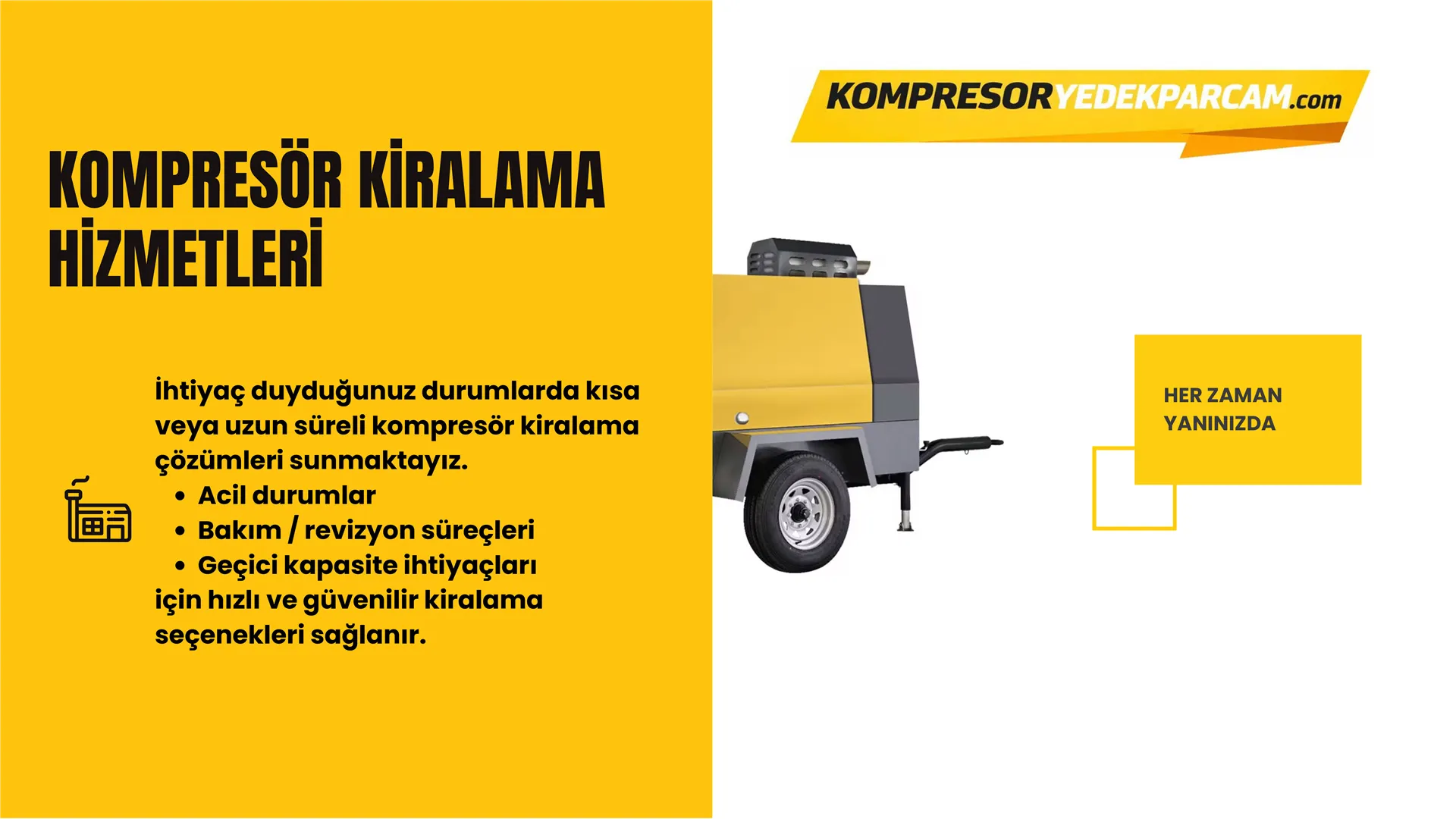 Kompresör Kiralama Hizmetleri